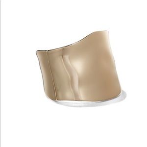 Curved Gold Bracelet